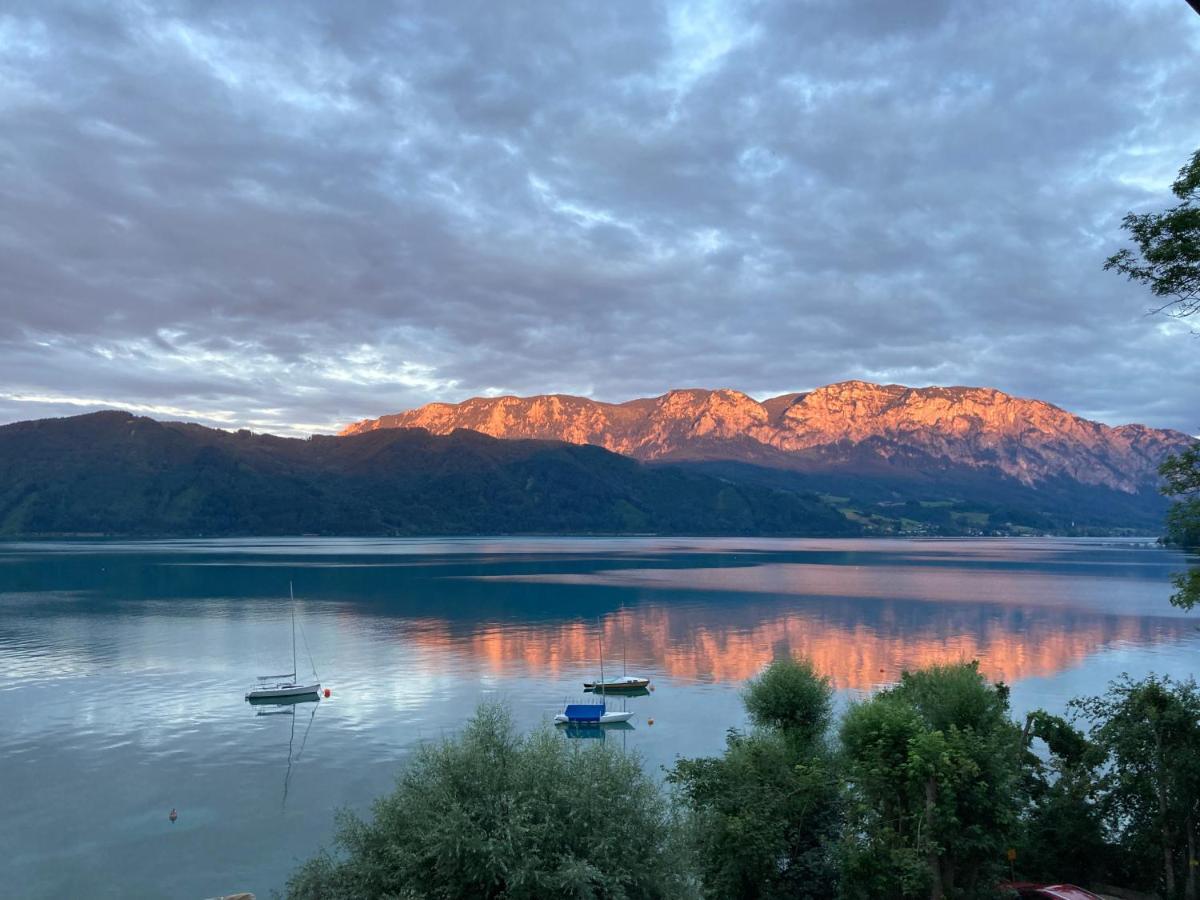Seepension Neubacher KG Nussdorf am Attersee Buitenkant foto