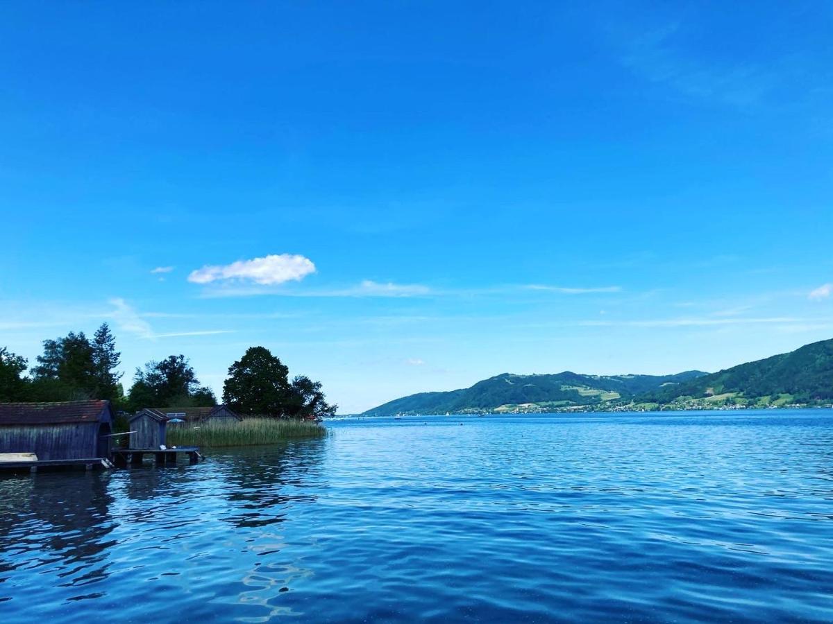 Seepension Neubacher KG Nussdorf am Attersee Buitenkant foto